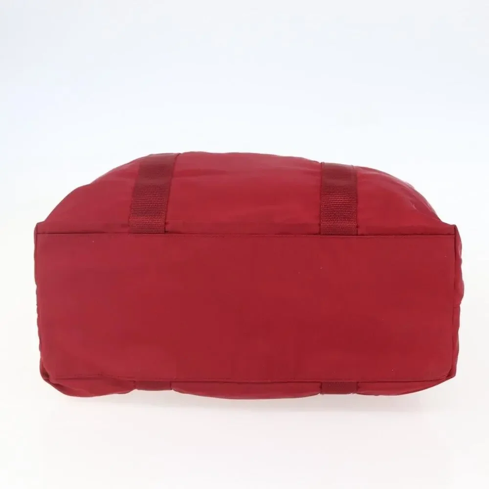 Prada Nylon Tote Bag Red